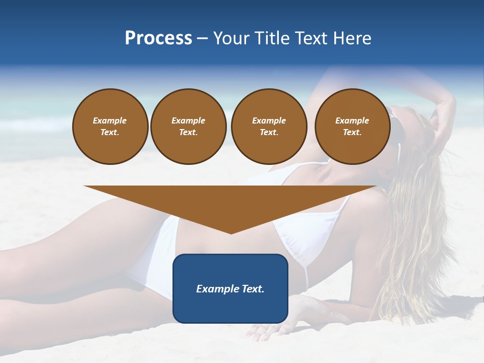 Life Female Sand PowerPoint Template