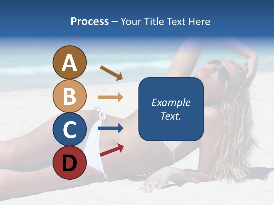 Life Female Sand PowerPoint Template