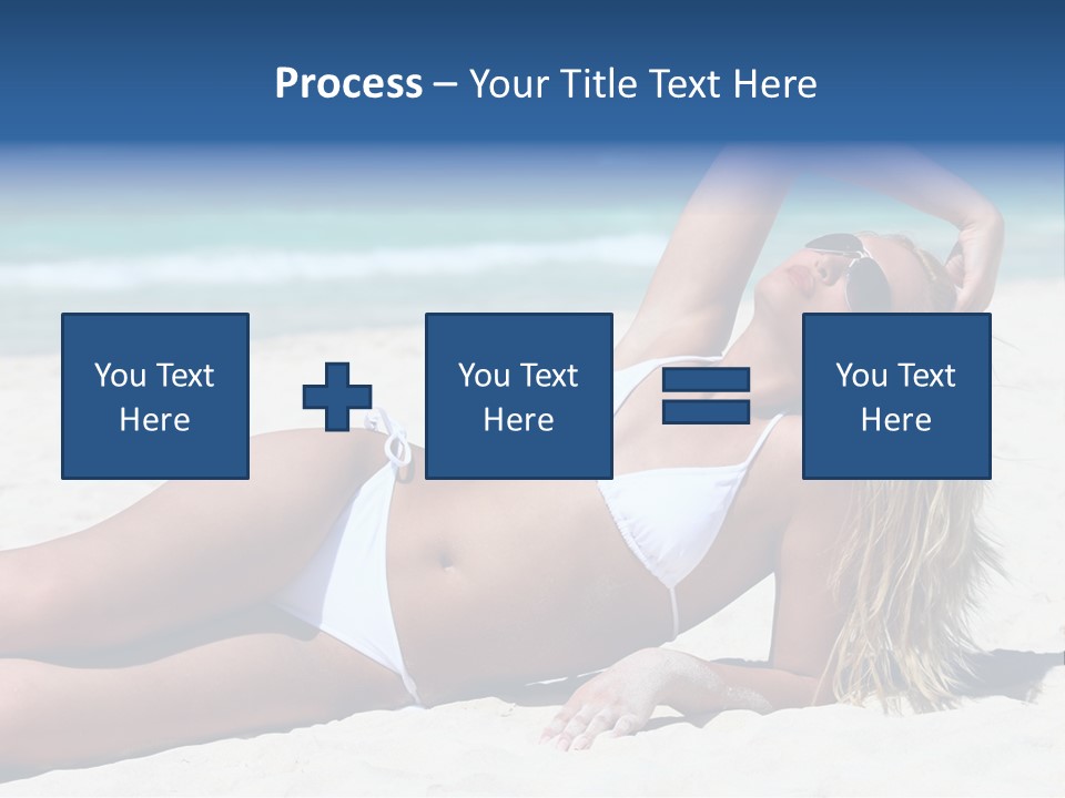 Life Female Sand PowerPoint Template