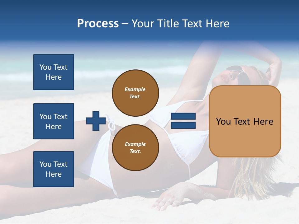 Life Female Sand PowerPoint Template