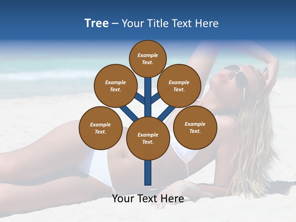 Life Female Sand PowerPoint Template