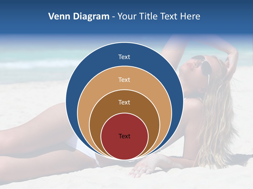 Life Female Sand PowerPoint Template