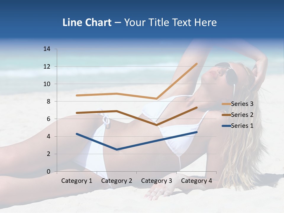 Life Female Sand PowerPoint Template