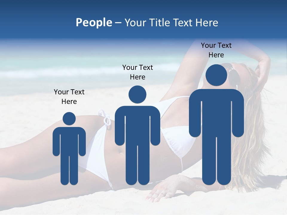 Life Female Sand PowerPoint Template