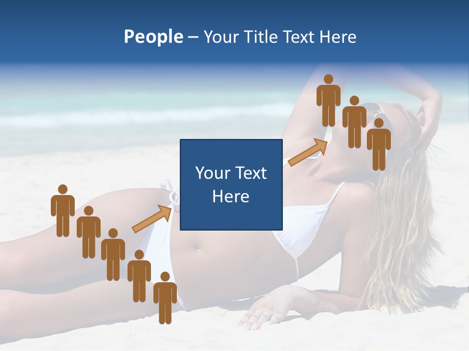 Life Female Sand PowerPoint Template