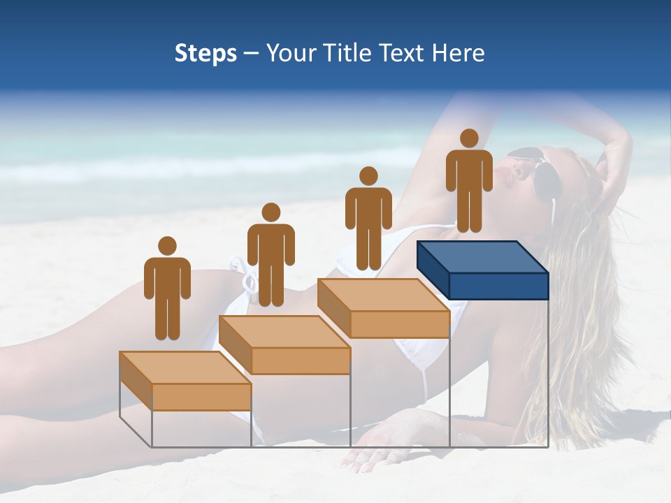 Life Female Sand PowerPoint Template