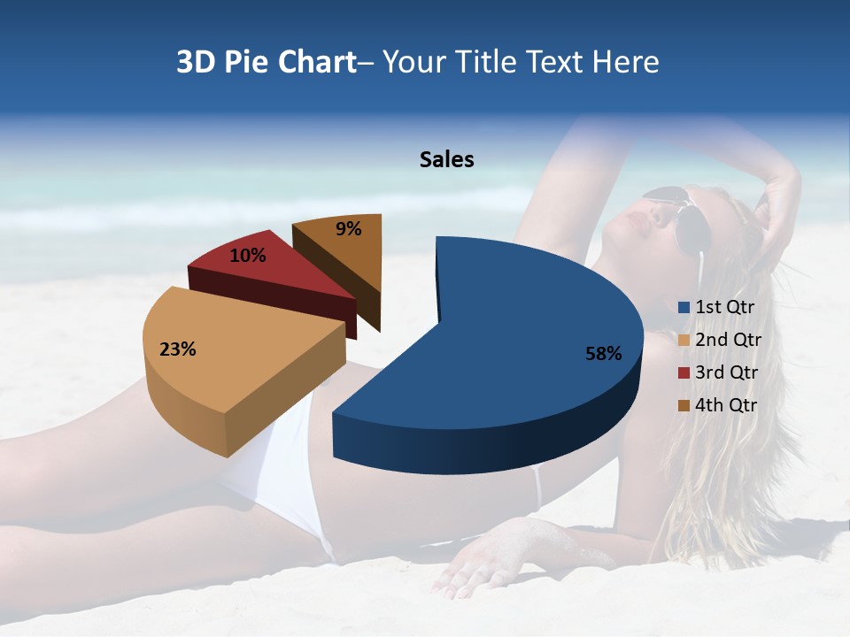 Life Female Sand PowerPoint Template
