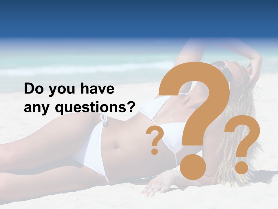 Life Female Sand PowerPoint Template