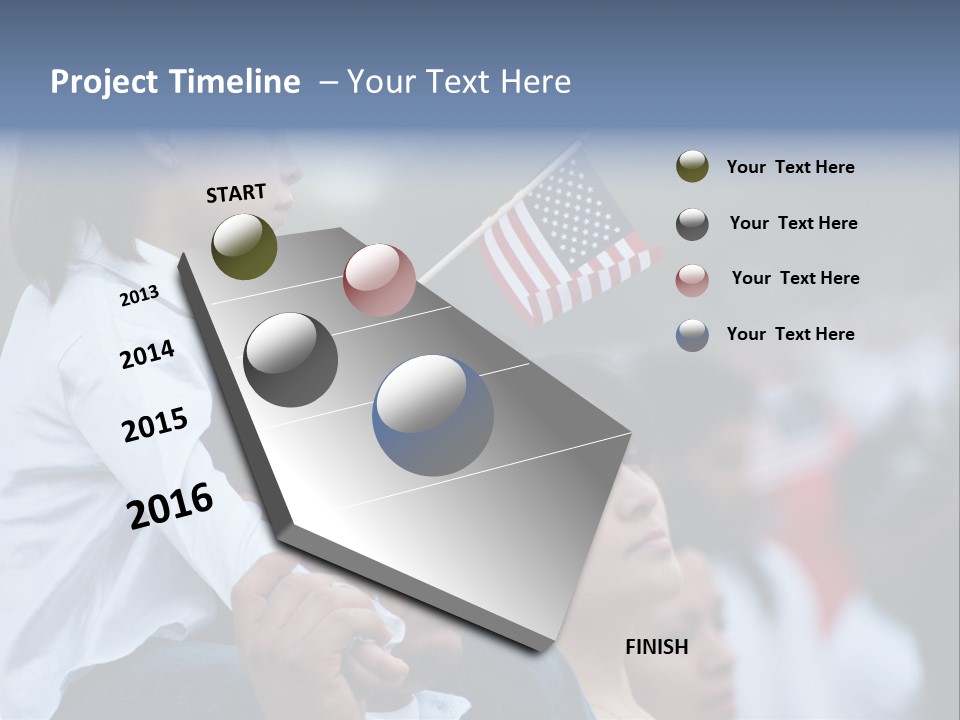 Girl Capital Stars PowerPoint Template