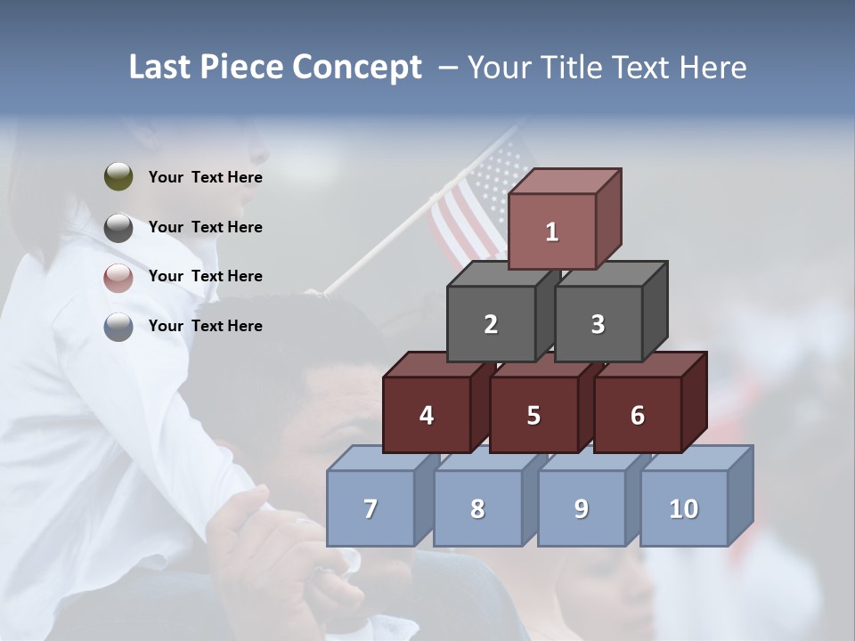 Girl Capital Stars PowerPoint Template