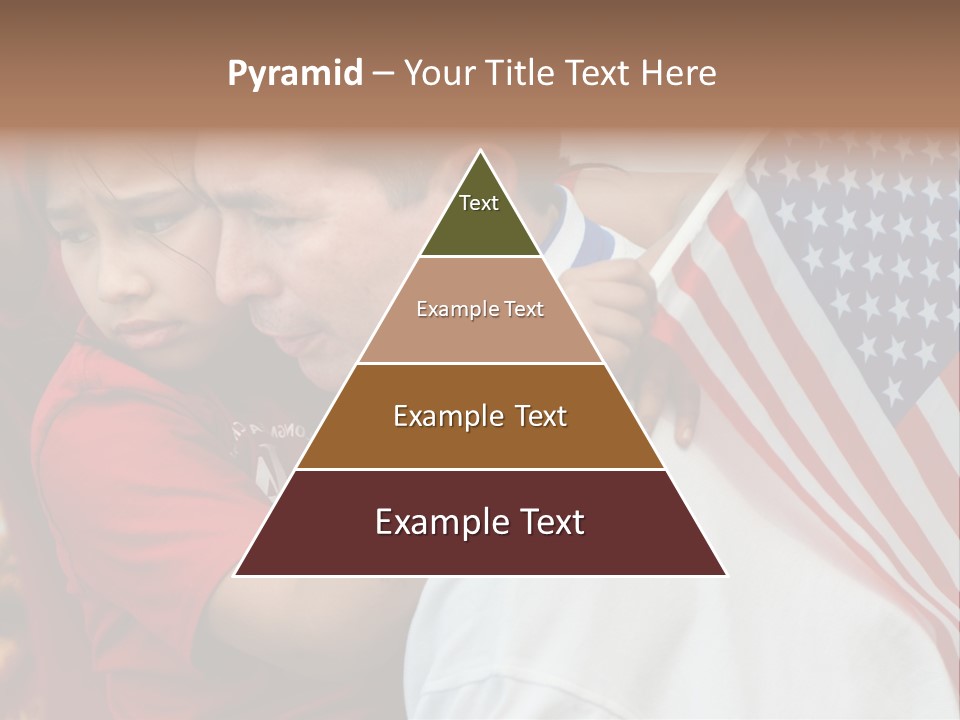 Flag Capital Girl PowerPoint Template