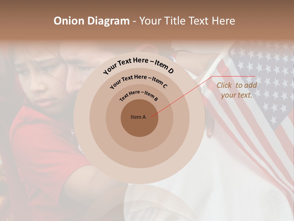 Flag Capital Girl PowerPoint Template