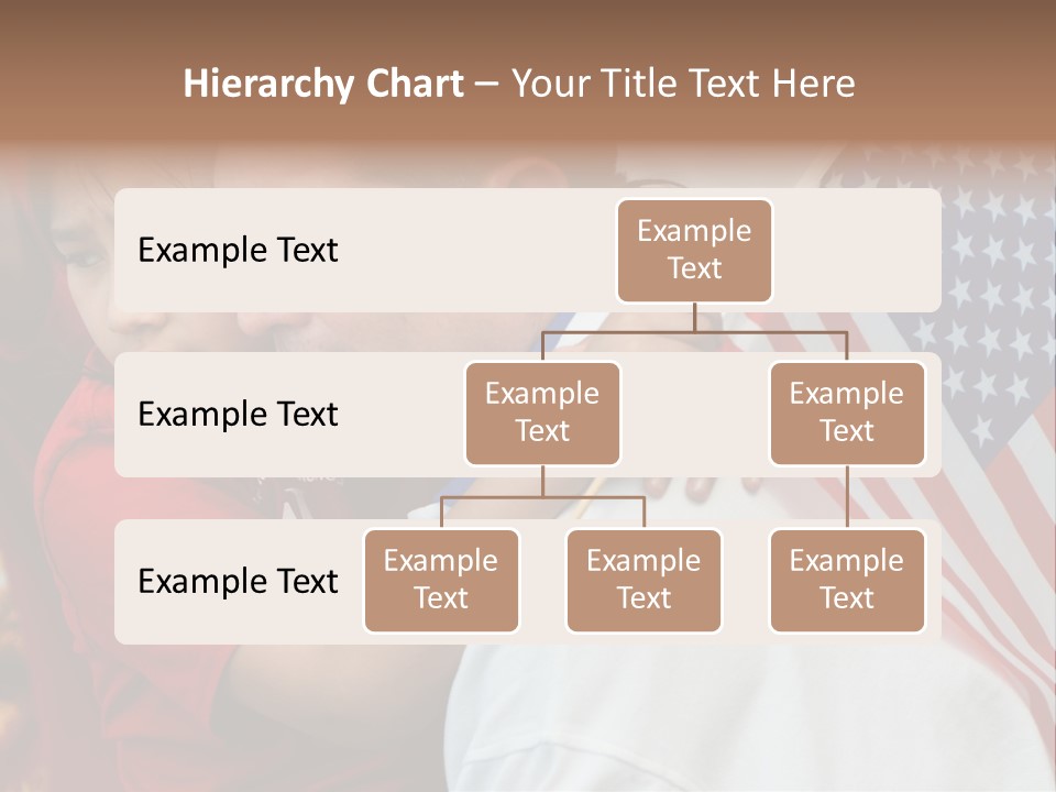 Flag Capital Girl PowerPoint Template