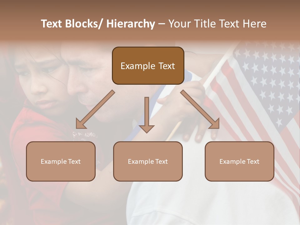 Flag Capital Girl PowerPoint Template