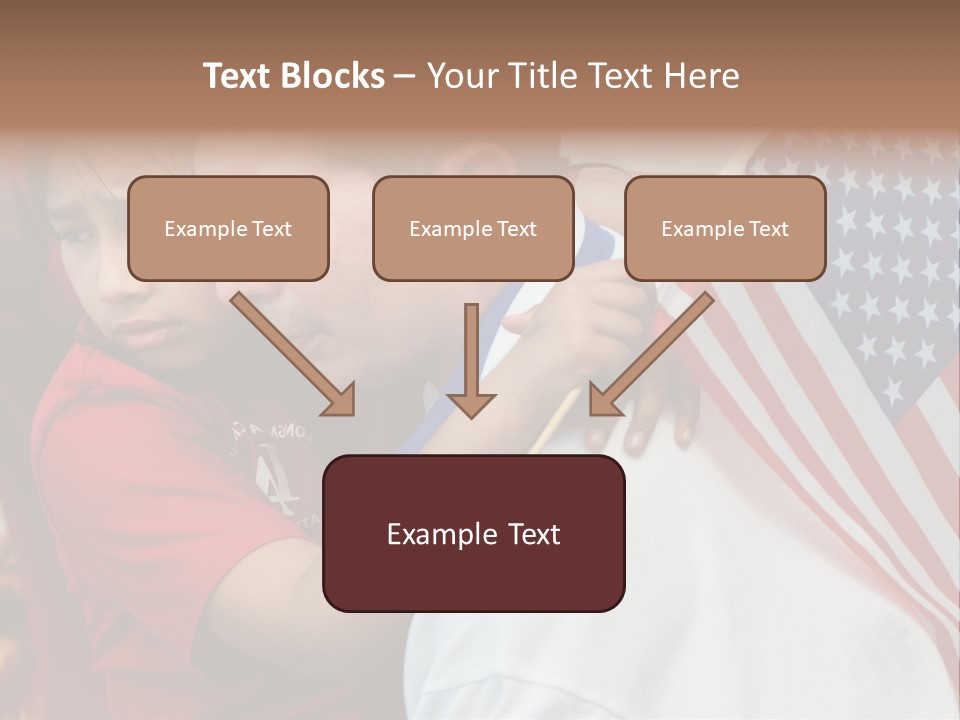Flag Capital Girl PowerPoint Template