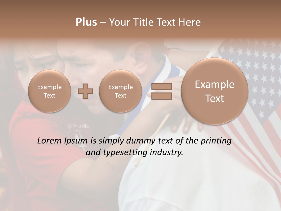 Flag Capital Girl PowerPoint Template