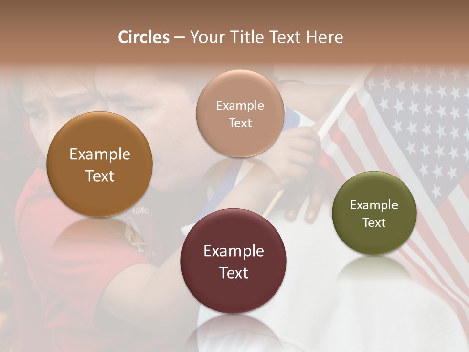 Flag Capital Girl PowerPoint Template