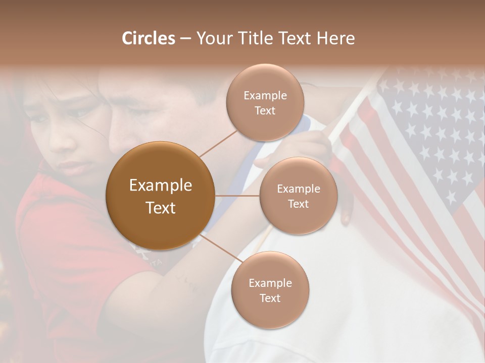 Flag Capital Girl PowerPoint Template