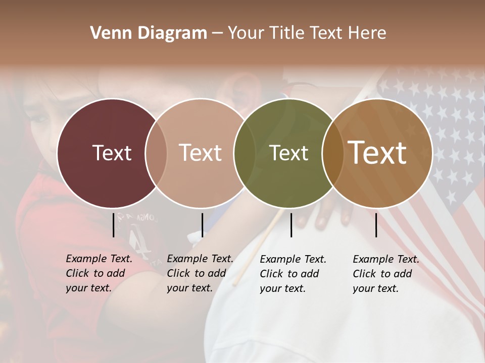 Flag Capital Girl PowerPoint Template