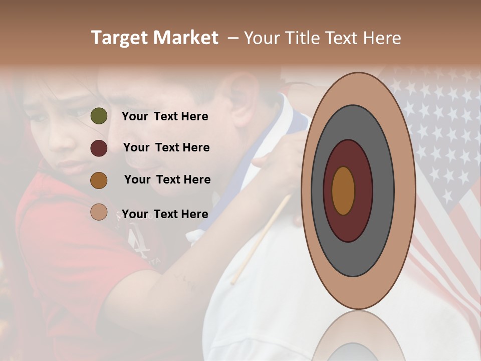 Flag Capital Girl PowerPoint Template