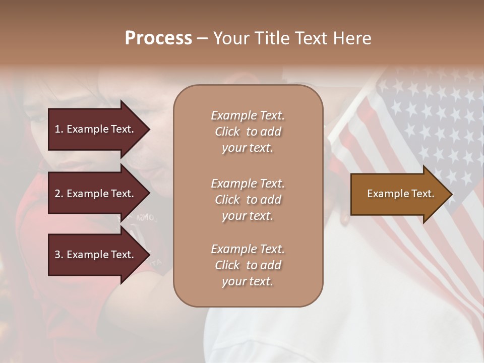 Flag Capital Girl PowerPoint Template