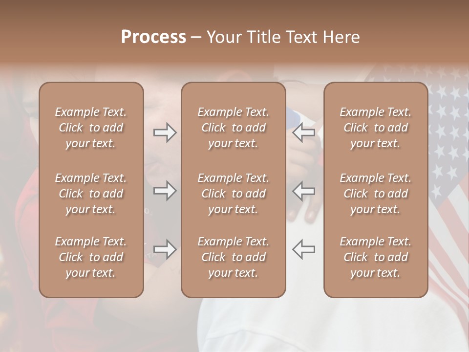 Flag Capital Girl PowerPoint Template
