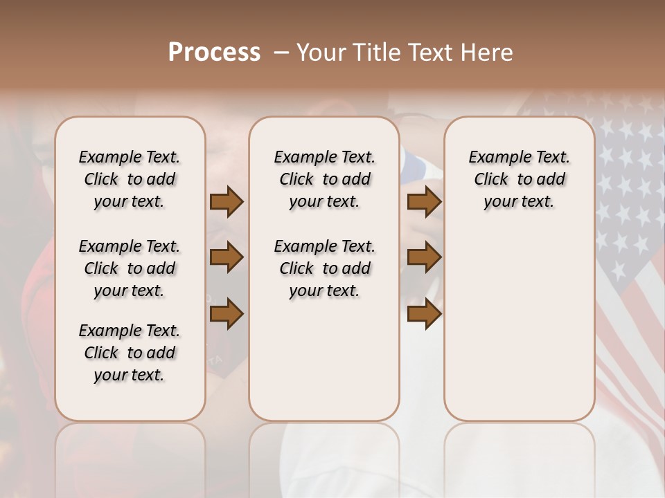 Flag Capital Girl PowerPoint Template