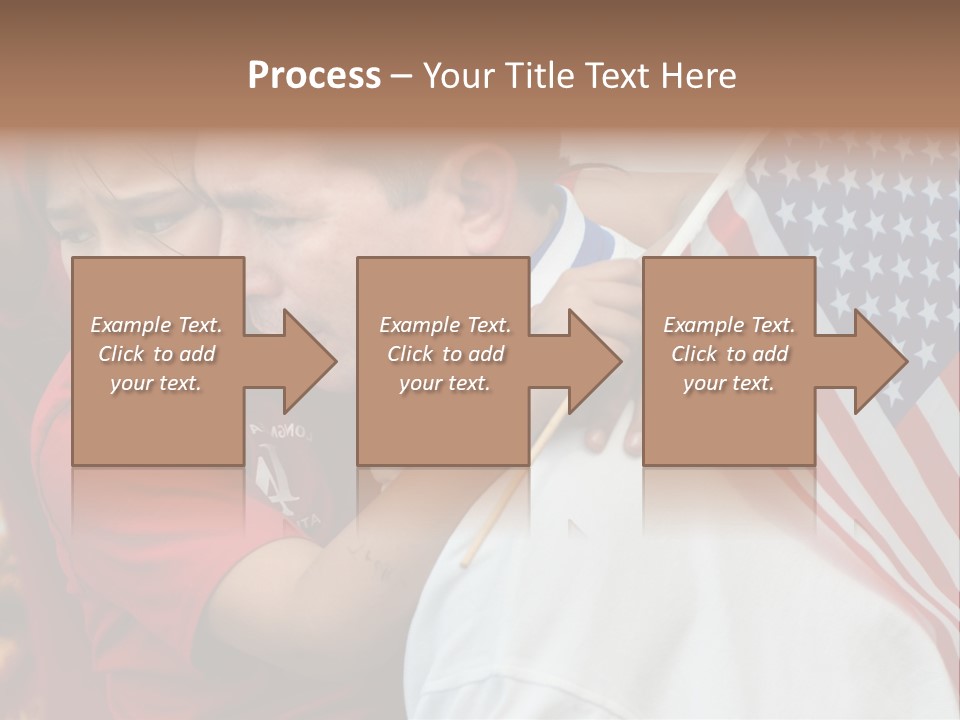 Flag Capital Girl PowerPoint Template