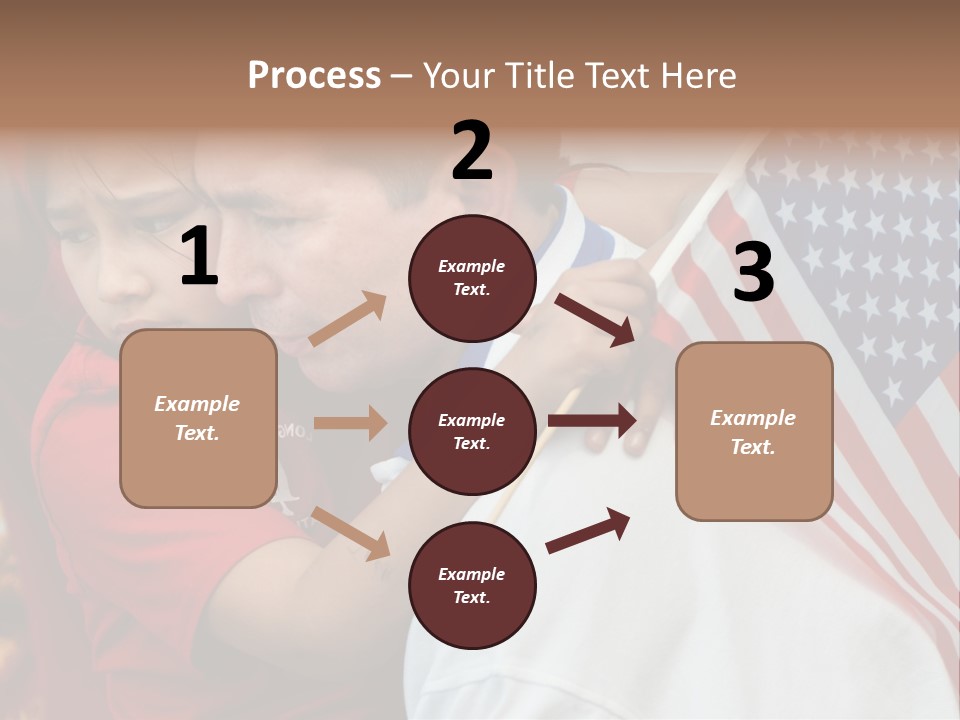 Flag Capital Girl PowerPoint Template