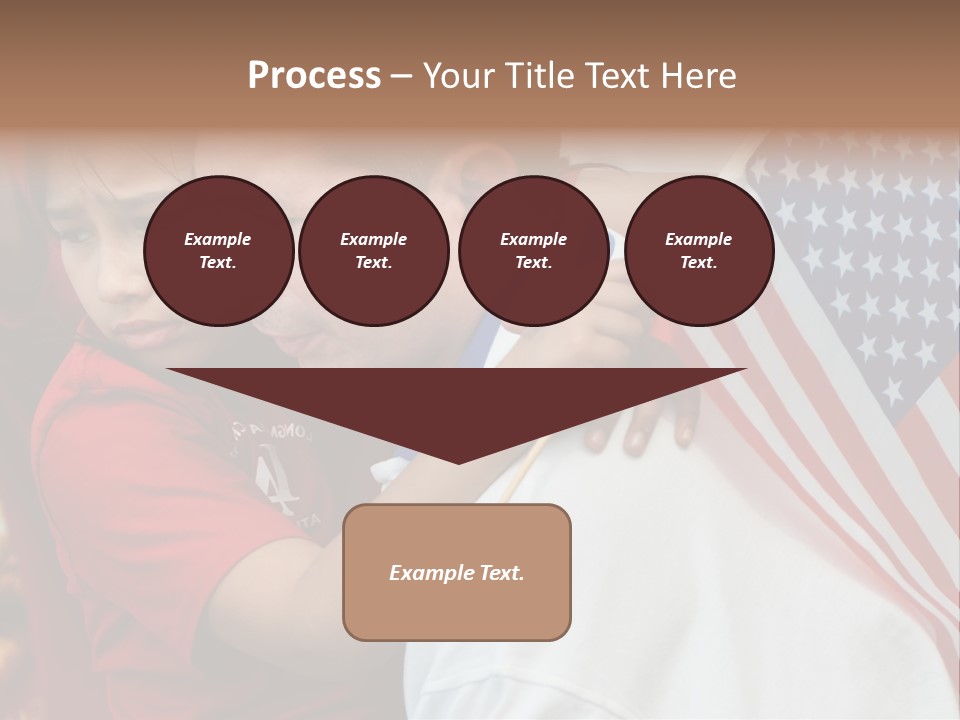 Flag Capital Girl PowerPoint Template