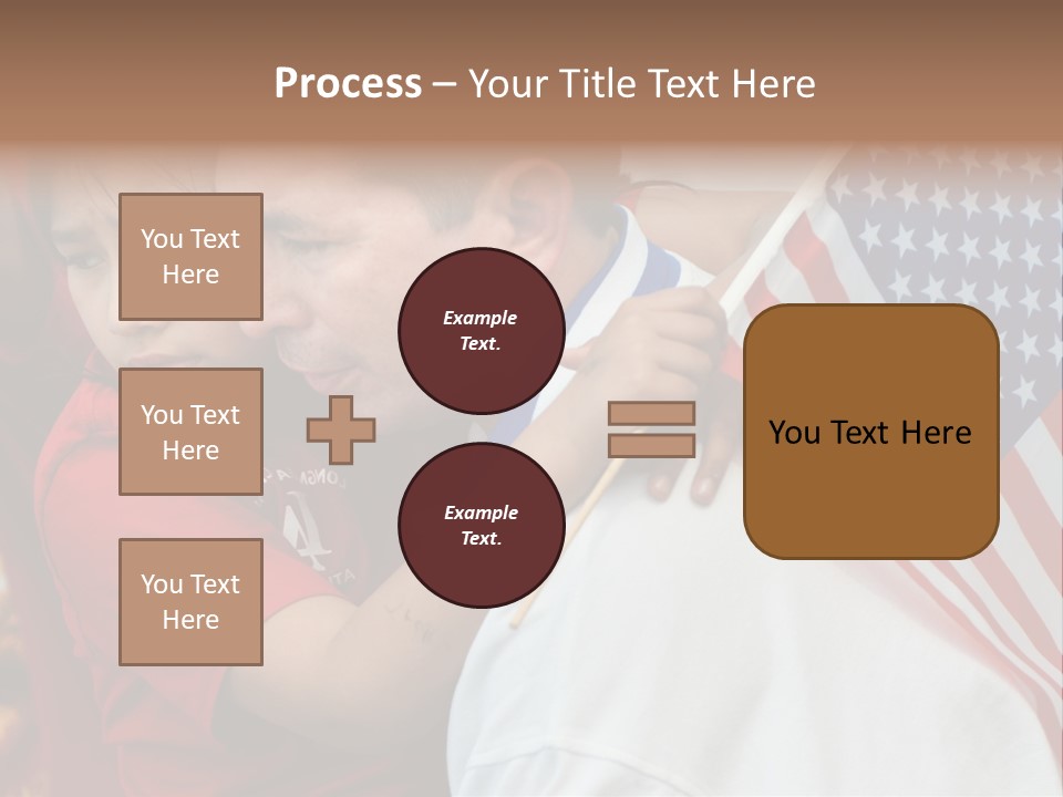 Flag Capital Girl PowerPoint Template