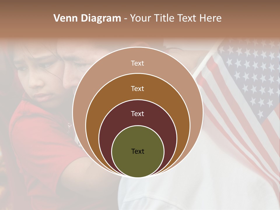 Flag Capital Girl PowerPoint Template