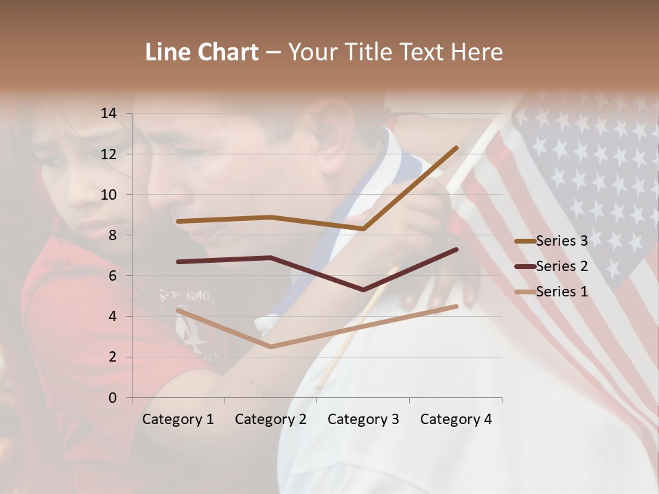 Flag Capital Girl PowerPoint Template