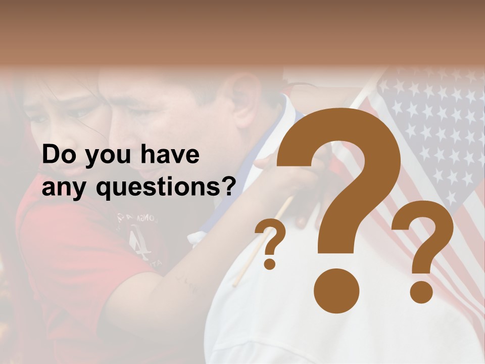 Flag Capital Girl PowerPoint Template