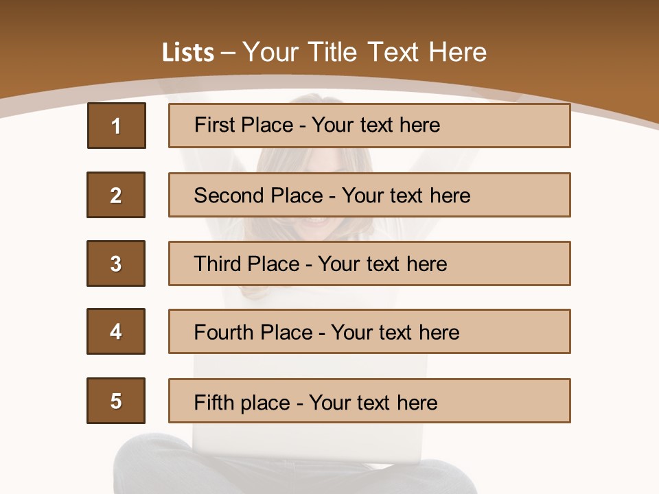 Success Studying White PowerPoint Template