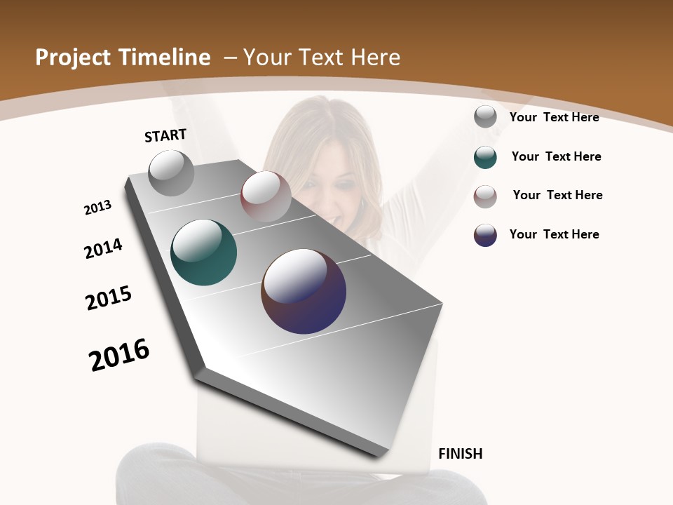 Success Studying White PowerPoint Template