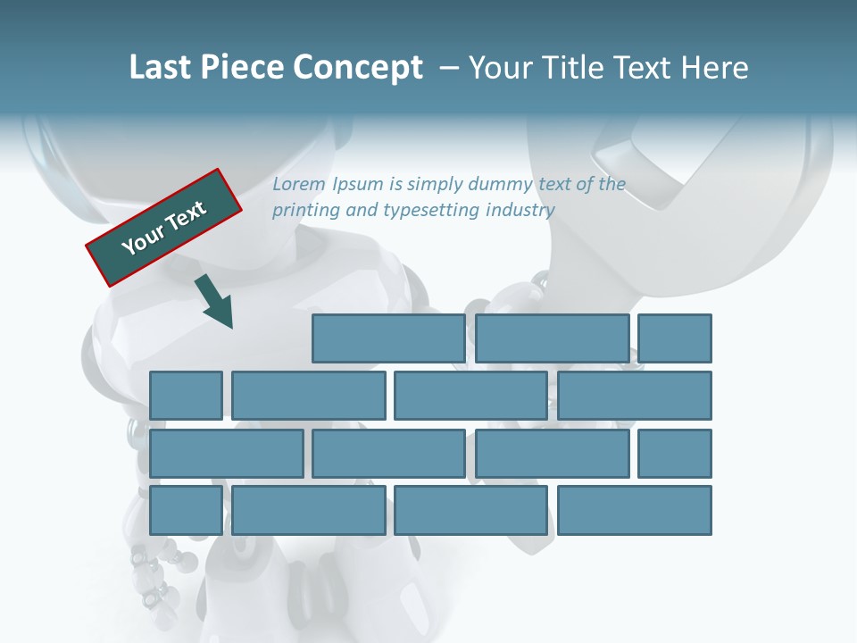 A Robot Holding A Wrench Powerpoint Template PowerPoint Template