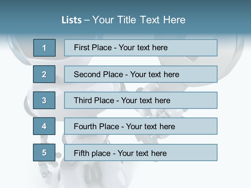 A Robot Holding A Wrench Powerpoint Template PowerPoint Template