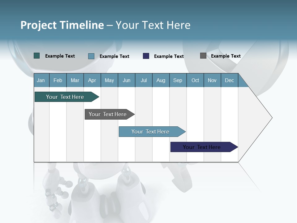 A Robot Holding A Wrench Powerpoint Template PowerPoint Template
