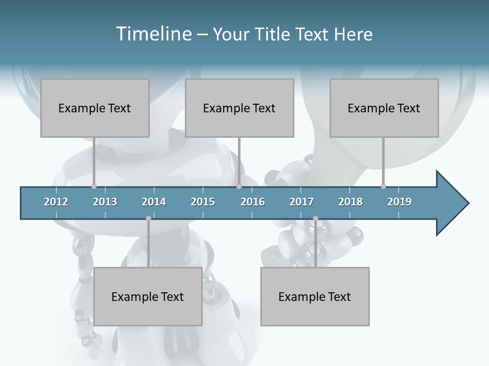 A Robot Holding A Wrench Powerpoint Template PowerPoint Template