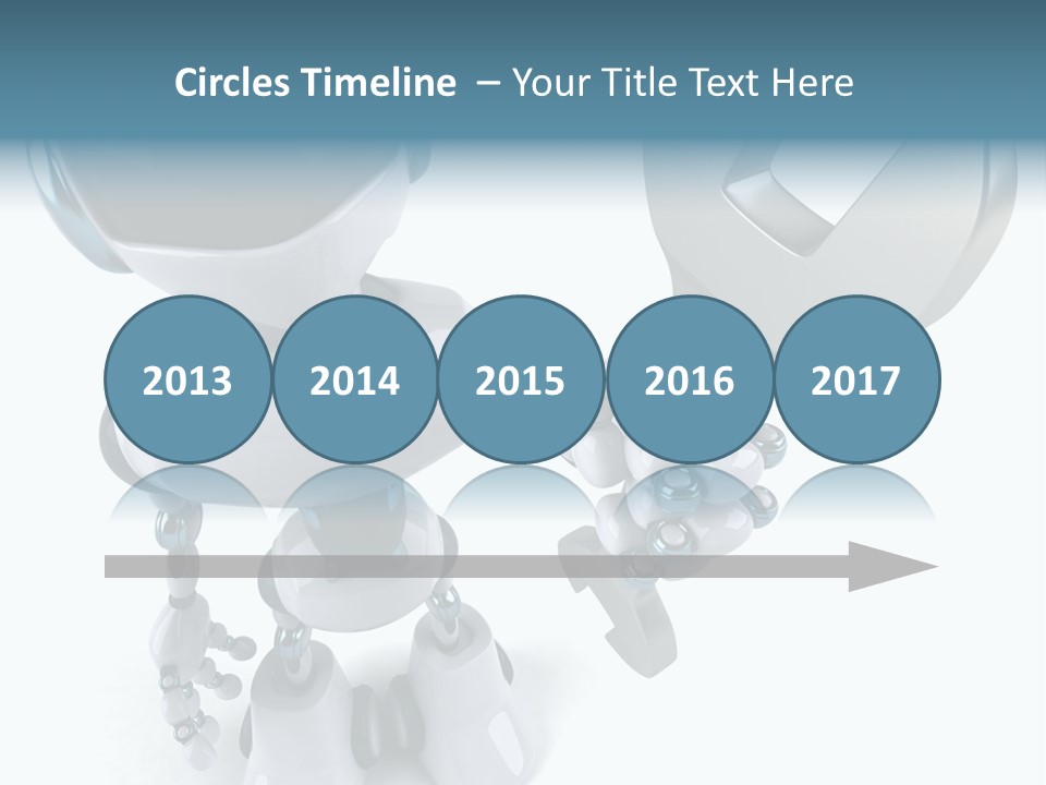 A Robot Holding A Wrench Powerpoint Template PowerPoint Template