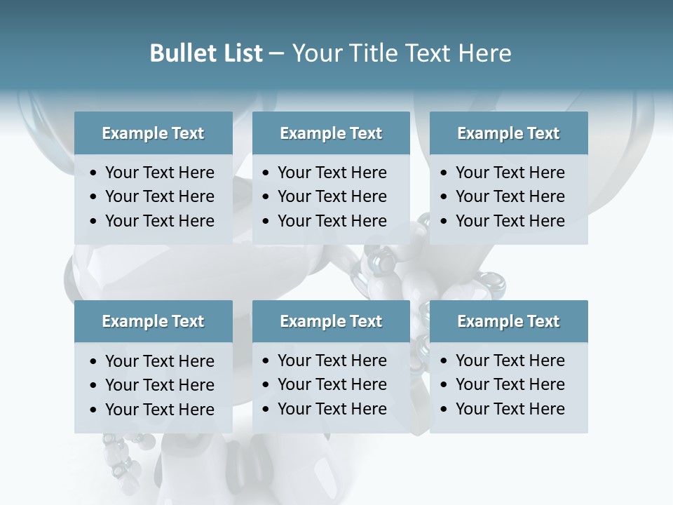 A Robot Holding A Wrench Powerpoint Template PowerPoint Template