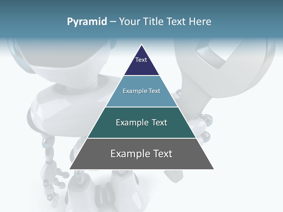 A Robot Holding A Wrench Powerpoint Template PowerPoint Template