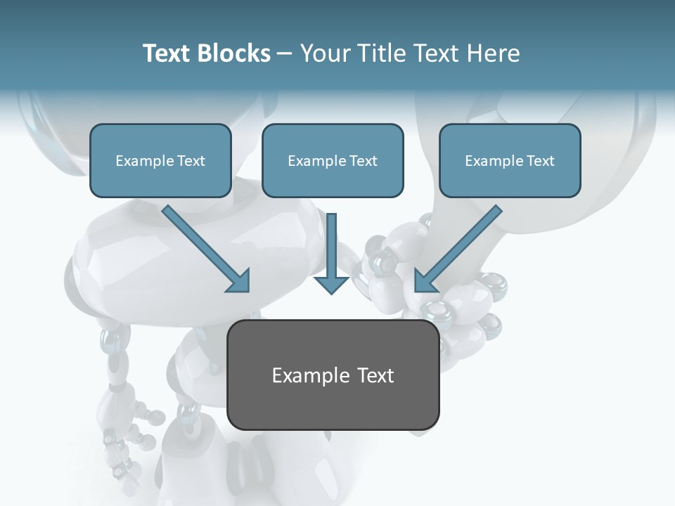 A Robot Holding A Wrench Powerpoint Template PowerPoint Template