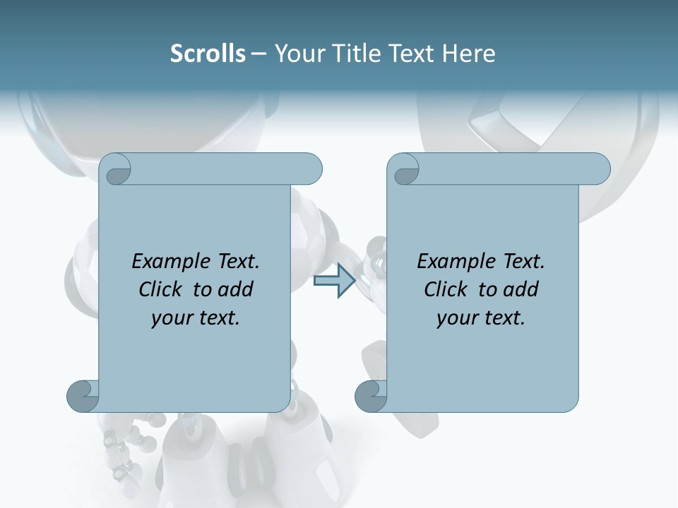 A Robot Holding A Wrench Powerpoint Template PowerPoint Template