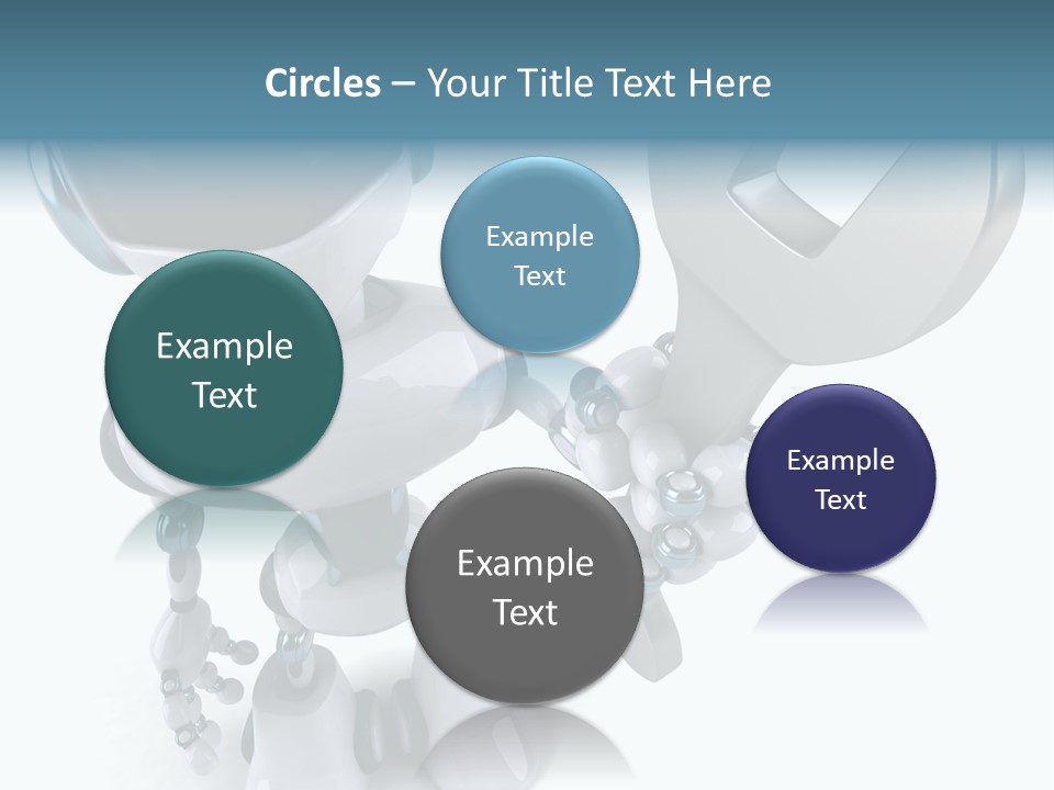 A Robot Holding A Wrench Powerpoint Template PowerPoint Template