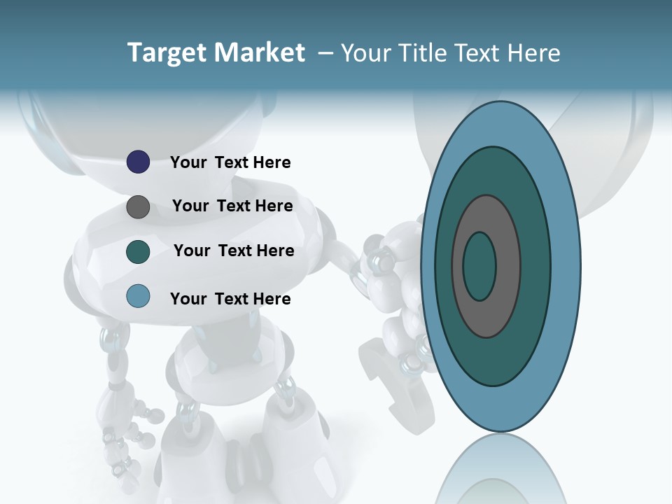 A Robot Holding A Wrench Powerpoint Template PowerPoint Template