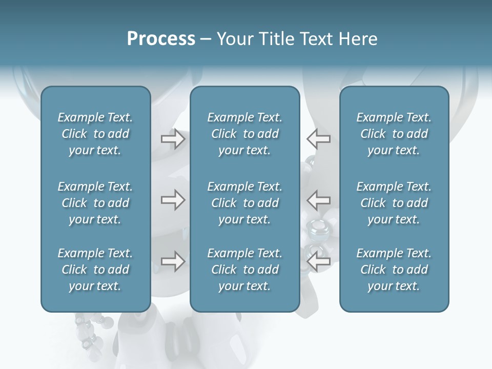 A Robot Holding A Wrench Powerpoint Template PowerPoint Template