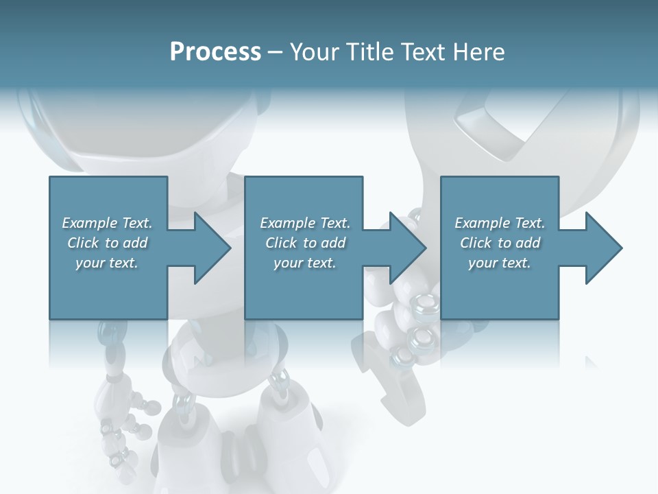 A Robot Holding A Wrench Powerpoint Template PowerPoint Template