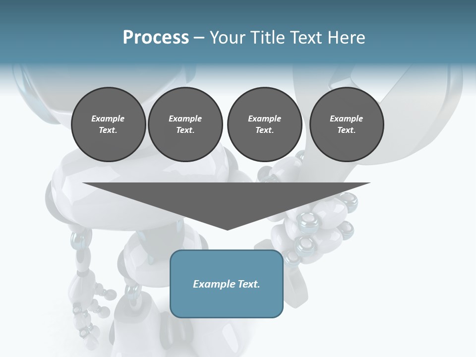 A Robot Holding A Wrench Powerpoint Template PowerPoint Template